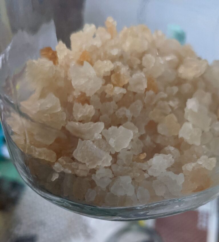 getrockneten Wasserkefir Kristalle